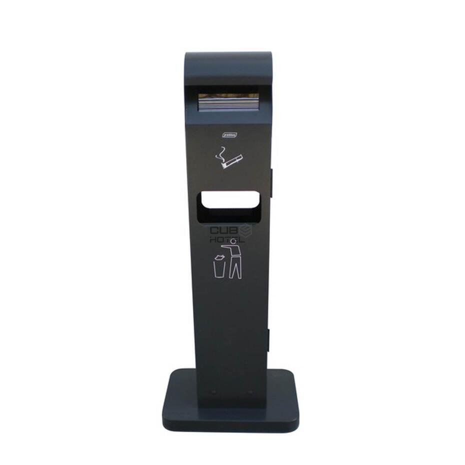 Cinzeiro Papeleira Retangular 2+8L Para Exterior